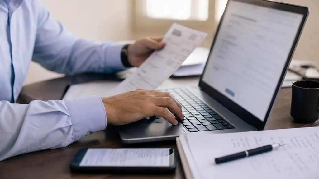 close-up editorial photograph of a trader copying a participation code into an official submission form on a laptop, with a saved screenshot of the terms and a handwritten submission date beside the keyboard, no readable text or logo