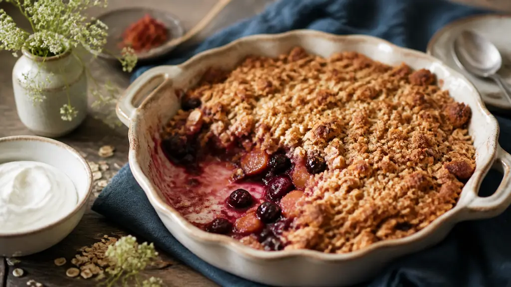 Crumble sans beurre avec yaourt : la recette légère qui reste croustillante