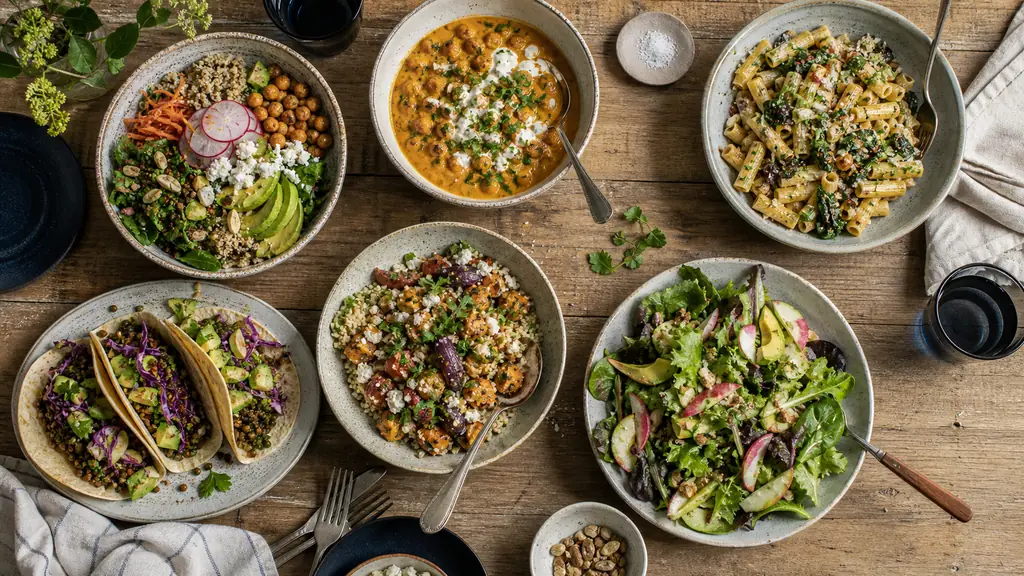 Idées recette végétarienne : 12 dîners complets prêts en 30 minutes