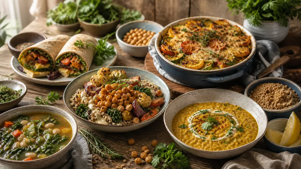 Recette végétarienne rapide soir : 12 dîners complets en 30 minutes