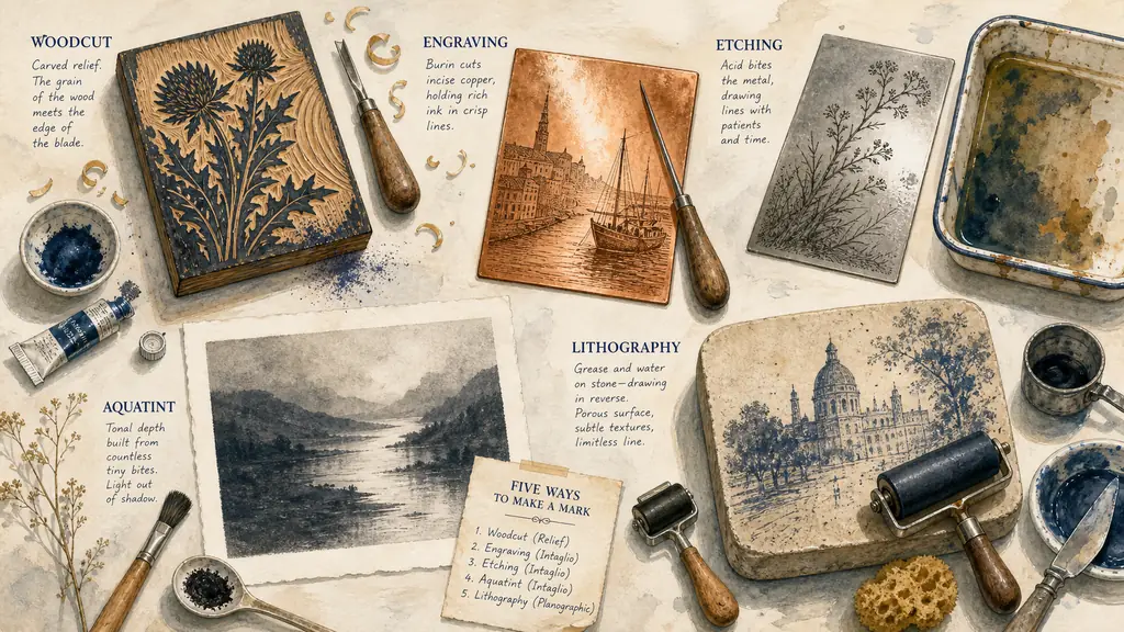 Les différents types de gravures : techniques et styles